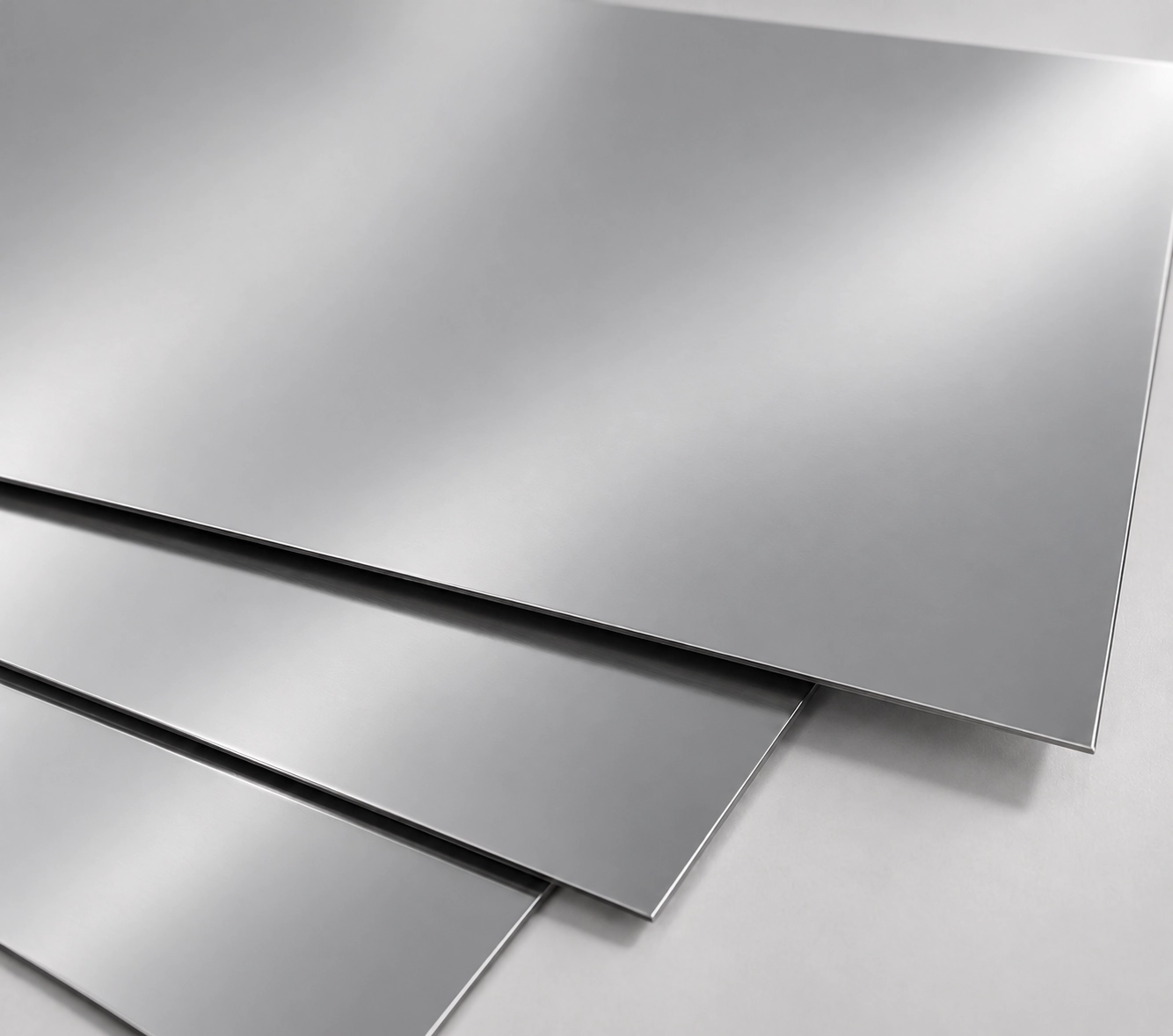 Cold-rolled stainless steel sheet 2B with a smooth matte surface