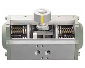 Single-acting spring return pneumatic actuator HTS