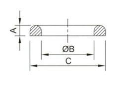 DIN seal ring – drawing